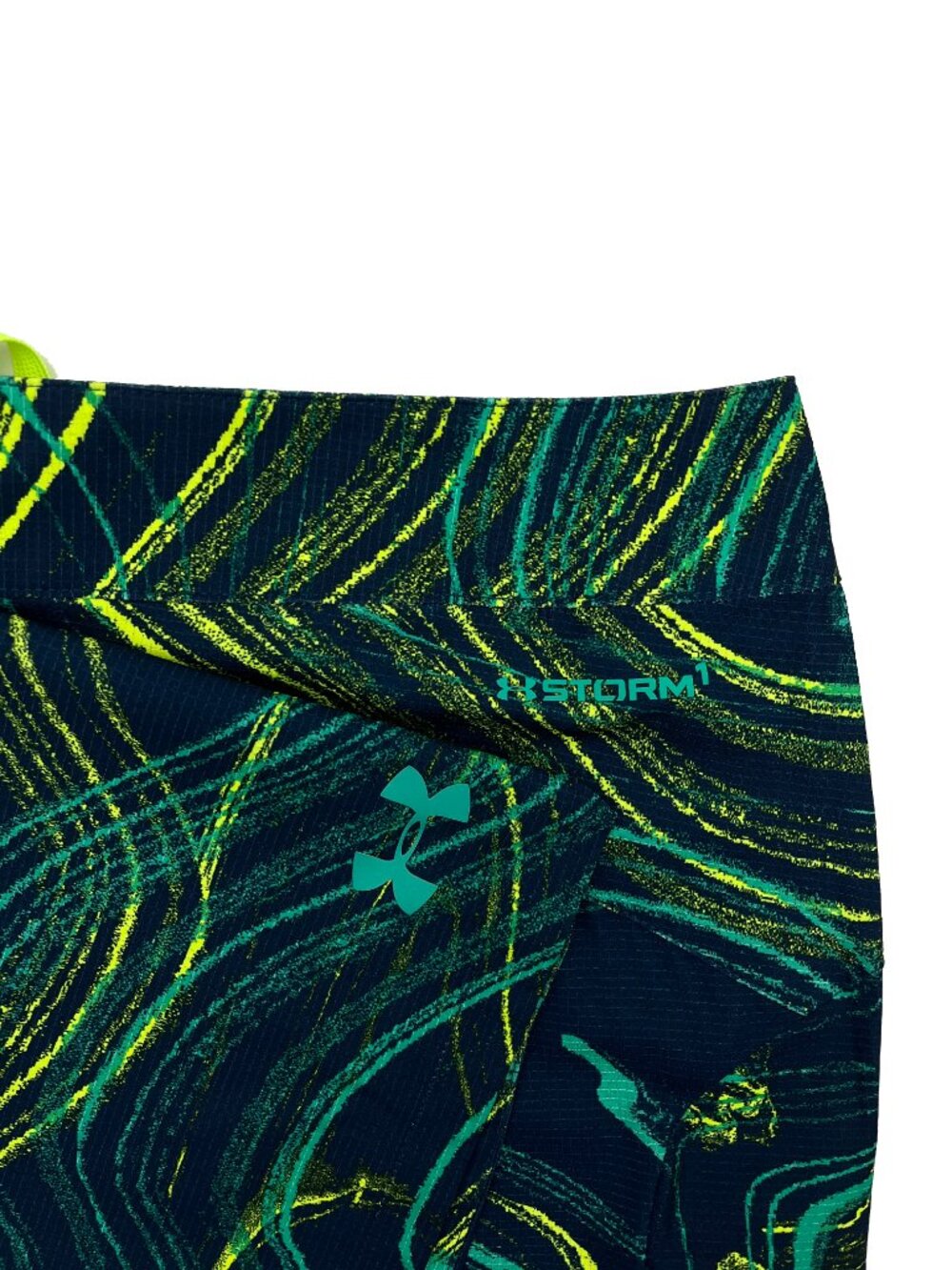 Under Armour NEW NWT Storm 1 Neon Loose Abstract Swim Board Short Trunks Mens 34 - Picture 4 of 5